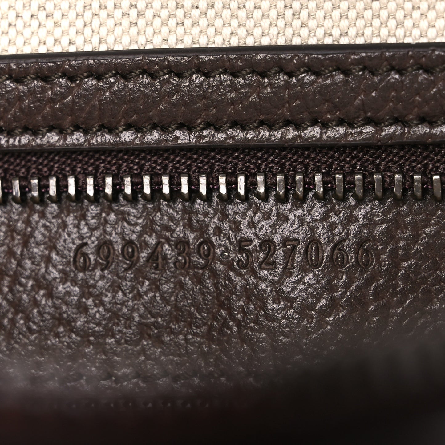 GG Supreme Monogram Textured Dollar Calfskin Web Ophidia Wristlet Shoulder Bag Beige Ebony New Acero