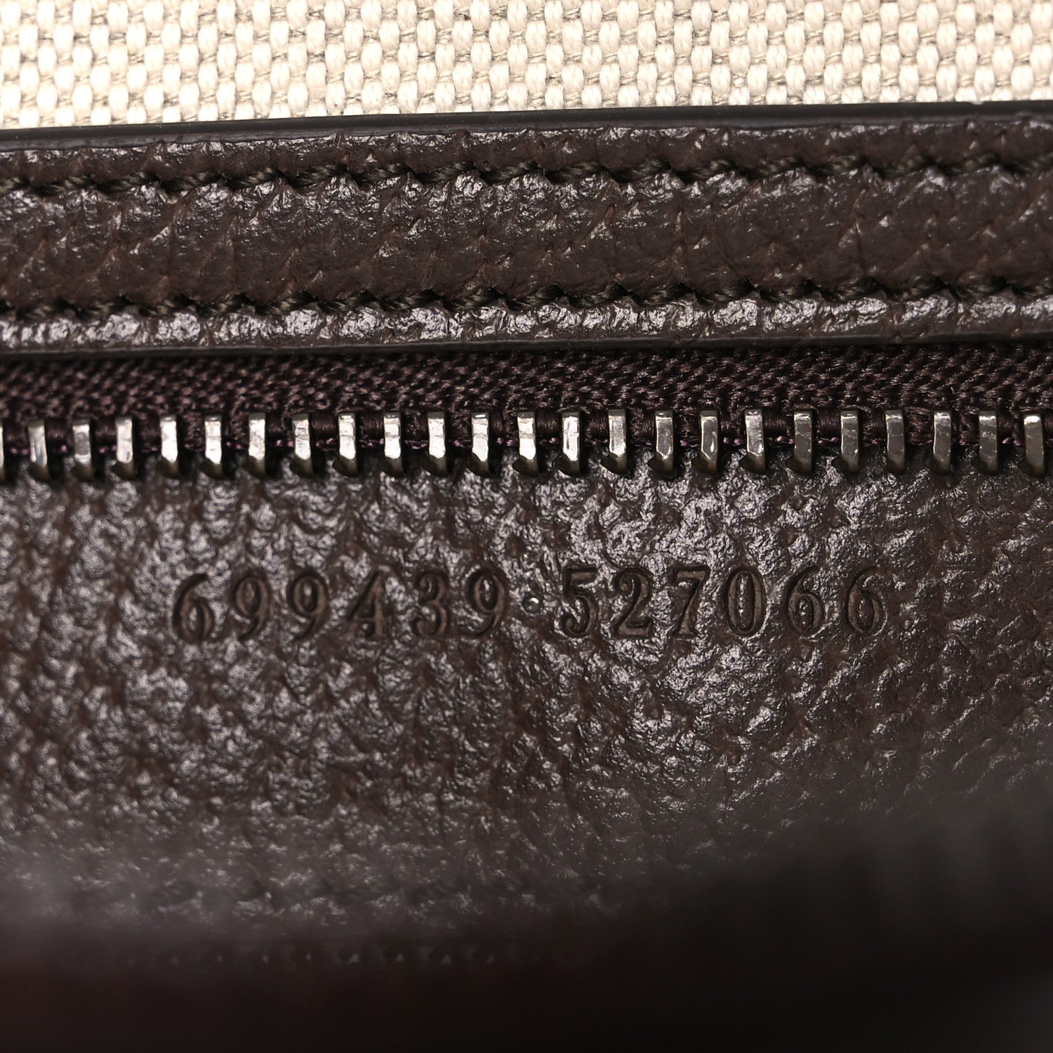 Gucci GG Supreme Monogram Textured Dollar Calfskin Web Ophidia Wristlet Shoulder Bag Beige Ebony New Acero 7 of 12