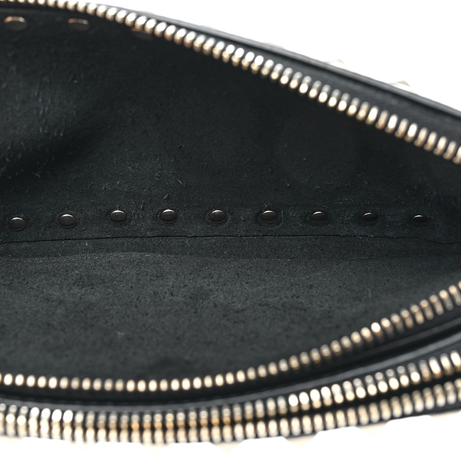 Valentino Garavani Pebbled Calfskin Rockstud Small Chain Shoulder Bag Black 5 of 10