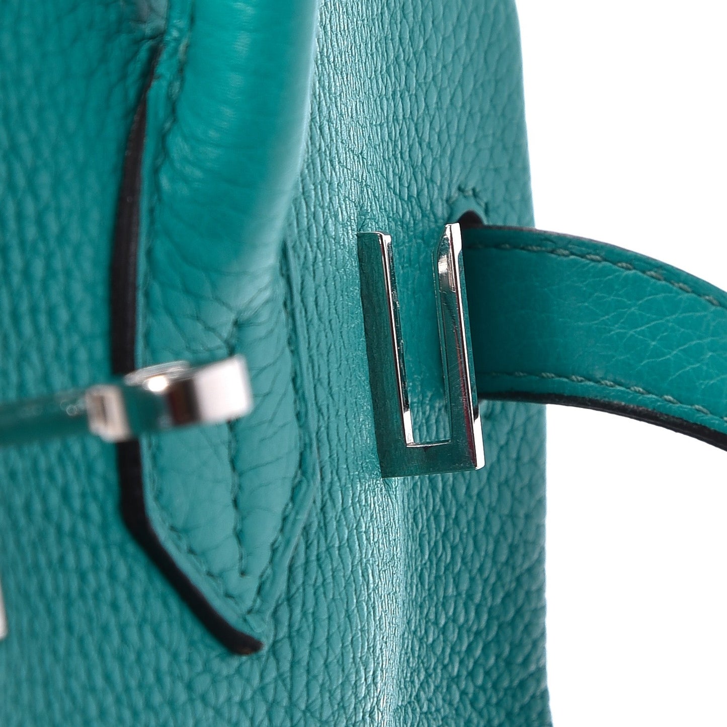 Taurillon Clemence Birkin 35 Bleu Paon