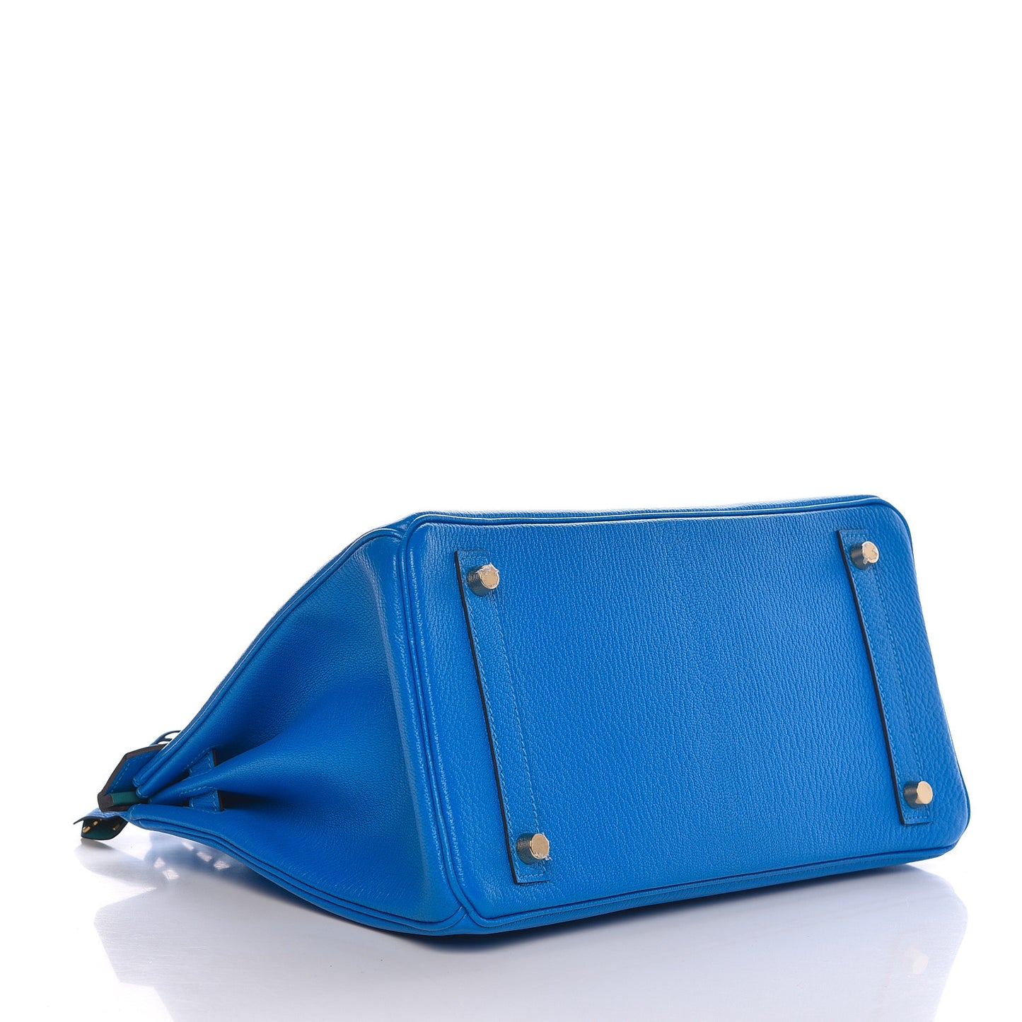 Chevre Mysore Horseshoe Birkin 30 Bleu Hydra Bleu Paon