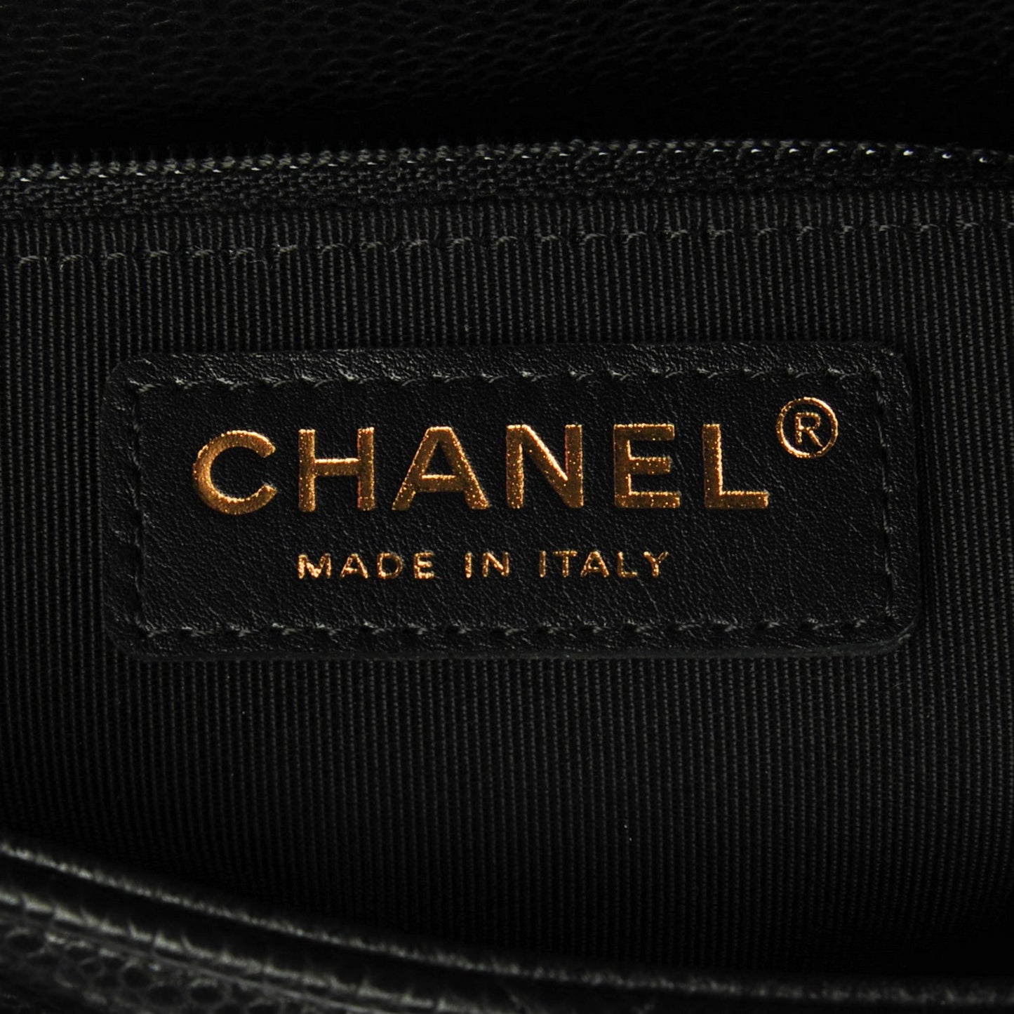 Caviar Quilted Flap Tote Black