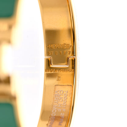 Hermes Enamel Narrow Clic Clac H Bracelet PM Vert Moderne 4 of 5