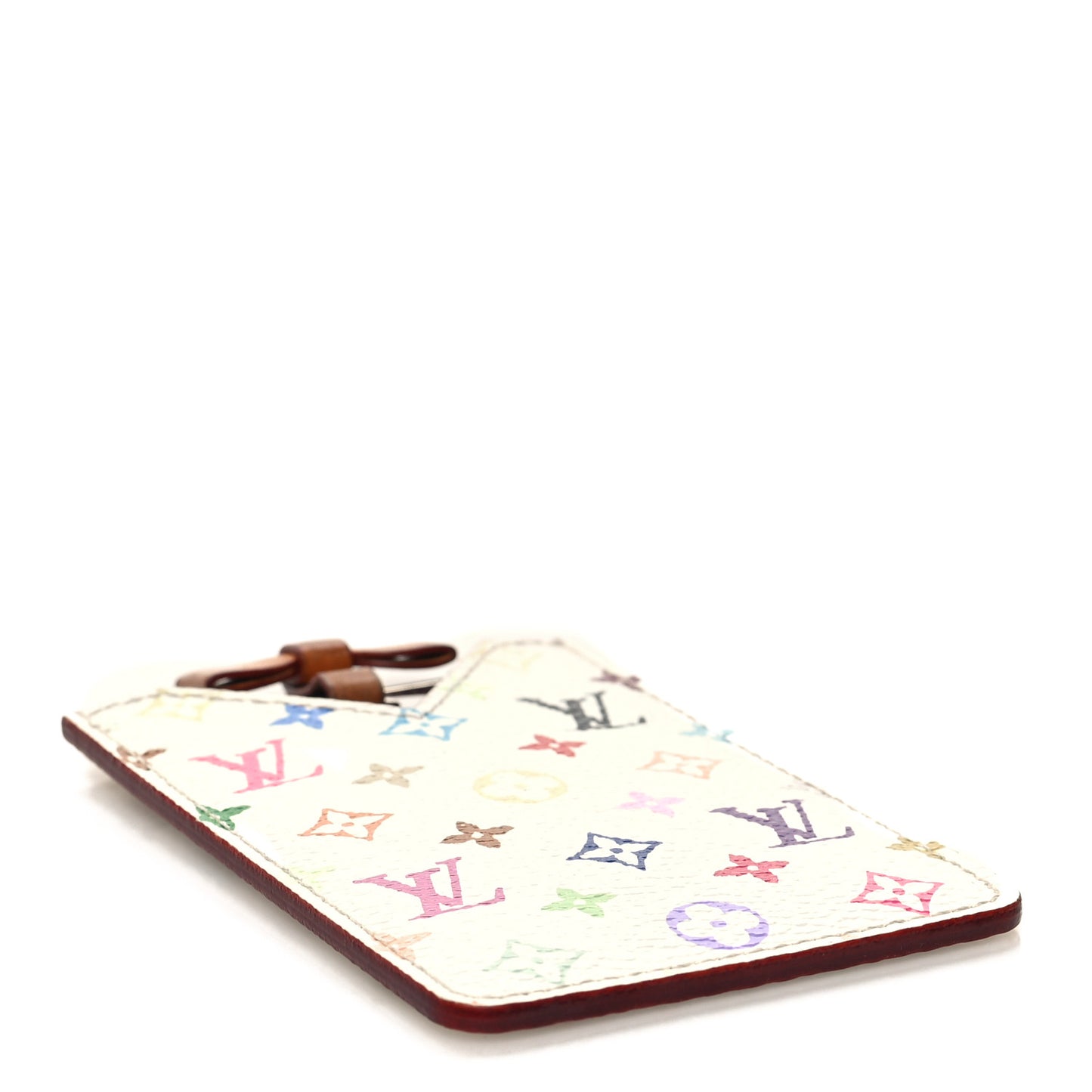 Monogram Multicolor Mirror and Case Pouch White