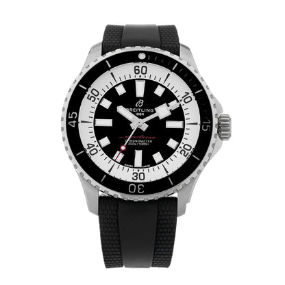 Breitling Stainless Steel Rubber 44mm SuperOcean Automatic Watch Black A17376 1 of 5