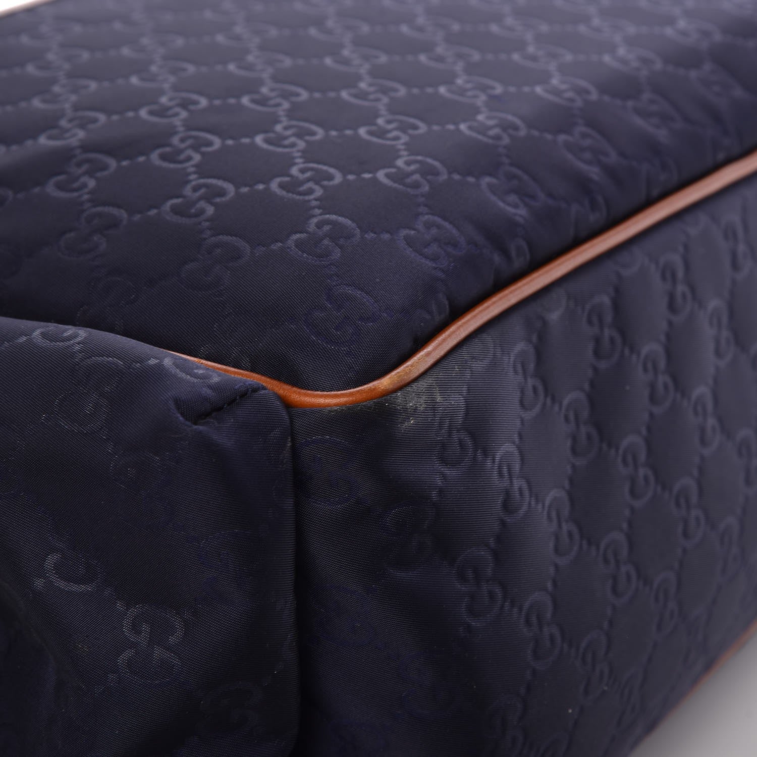 Gucci Nylon Monogram Diaper Bag Blue 10 of 14