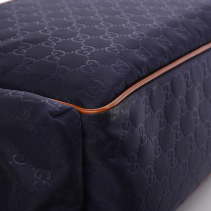 Gucci Nylon Monogram Diaper Bag Blue 10 of 14