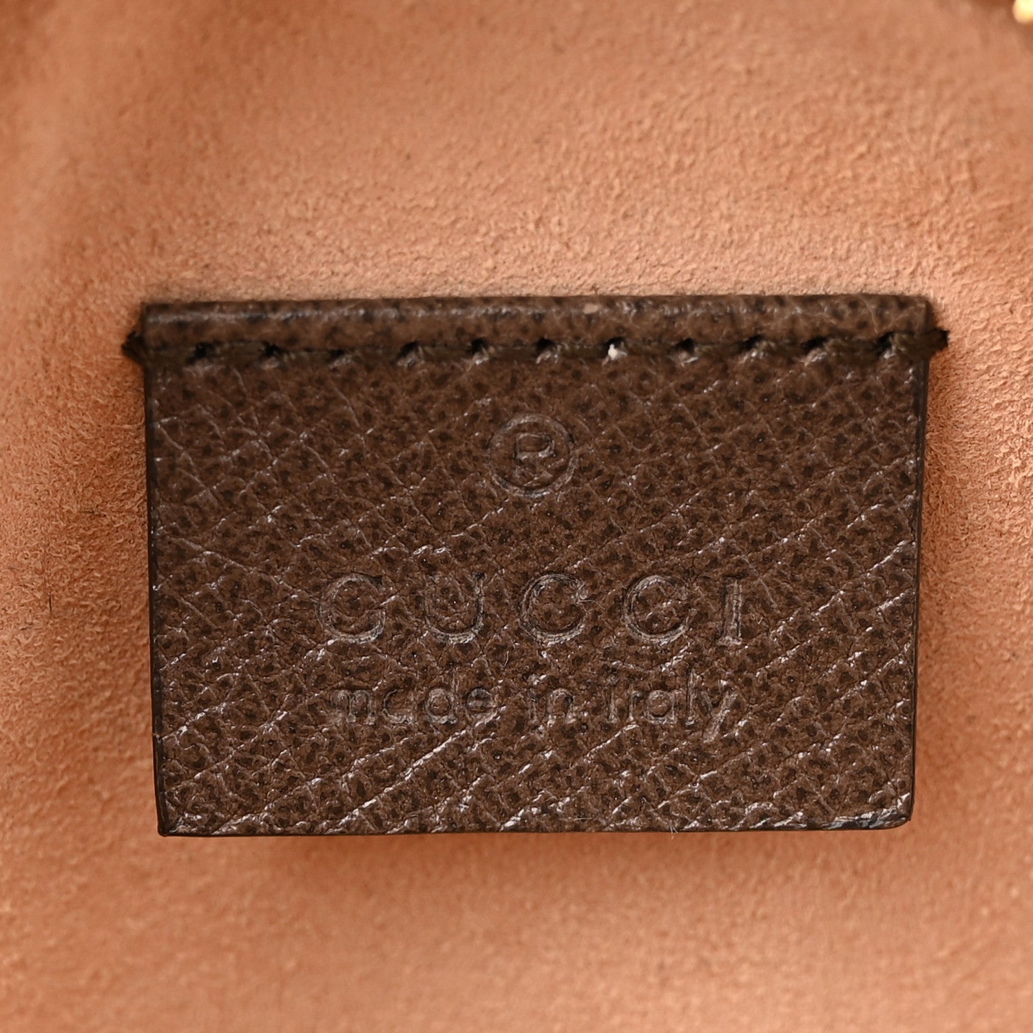 Gucci GG Supreme Monogram Web Mini Ophidia Round Shoulder Bag Brown 6 of 10