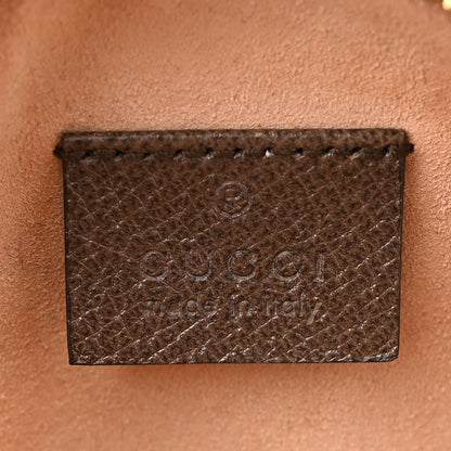 Gucci GG Supreme Monogram Web Mini Ophidia Round Shoulder Bag Brown 6 of 10