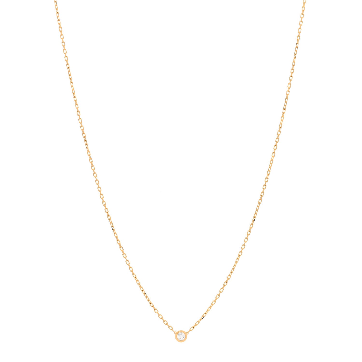 Cartier 18K Pink Gold Diamond SM D'Amour Pendant Necklace 1 of 5
