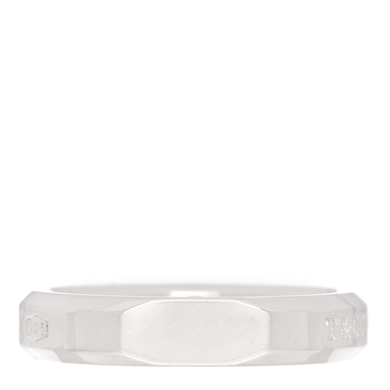 Tiffany Sterling Silver Makers Narrow Slice Ring 52 6 1 of 6