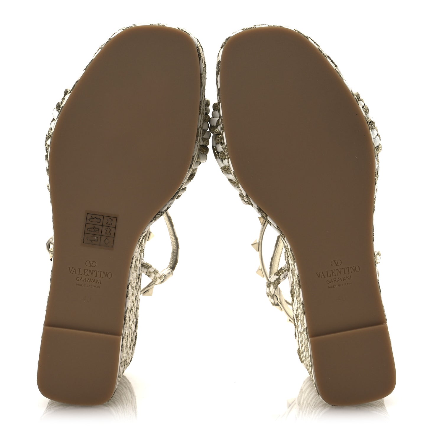 Metallic Laminated Nappa Espadrille 25/90mm Slide 40 White Platino