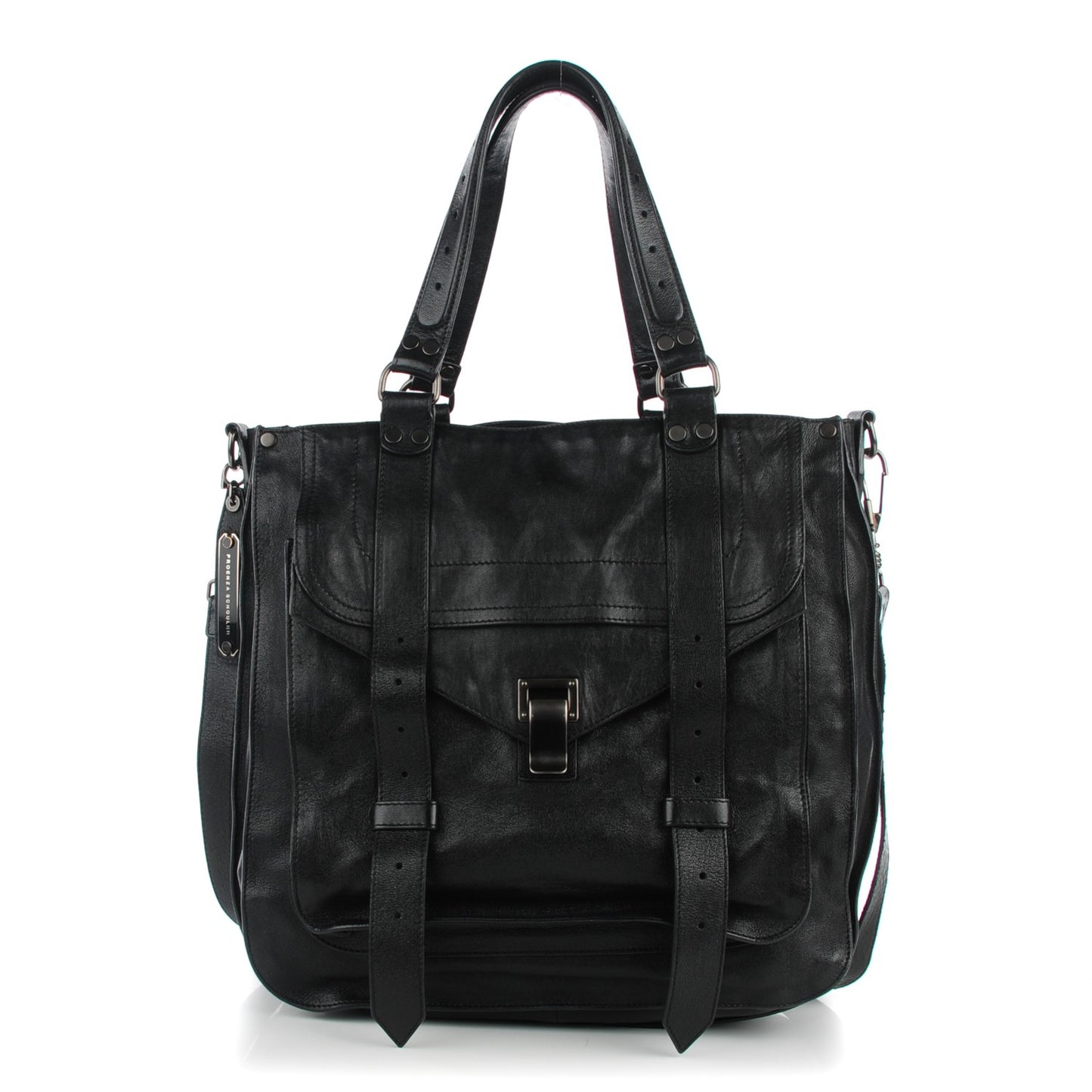 Lambskin PS1 Tote Black