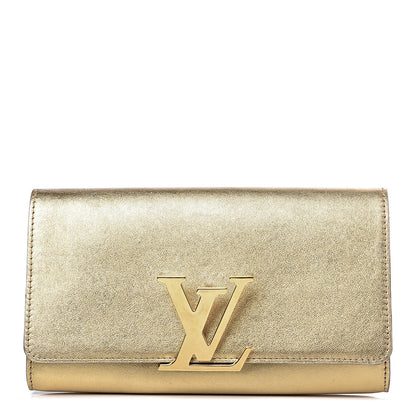 Louis Vuitton Calfskin Neo Sobe Louise EW Clutch Gold 1 of 13