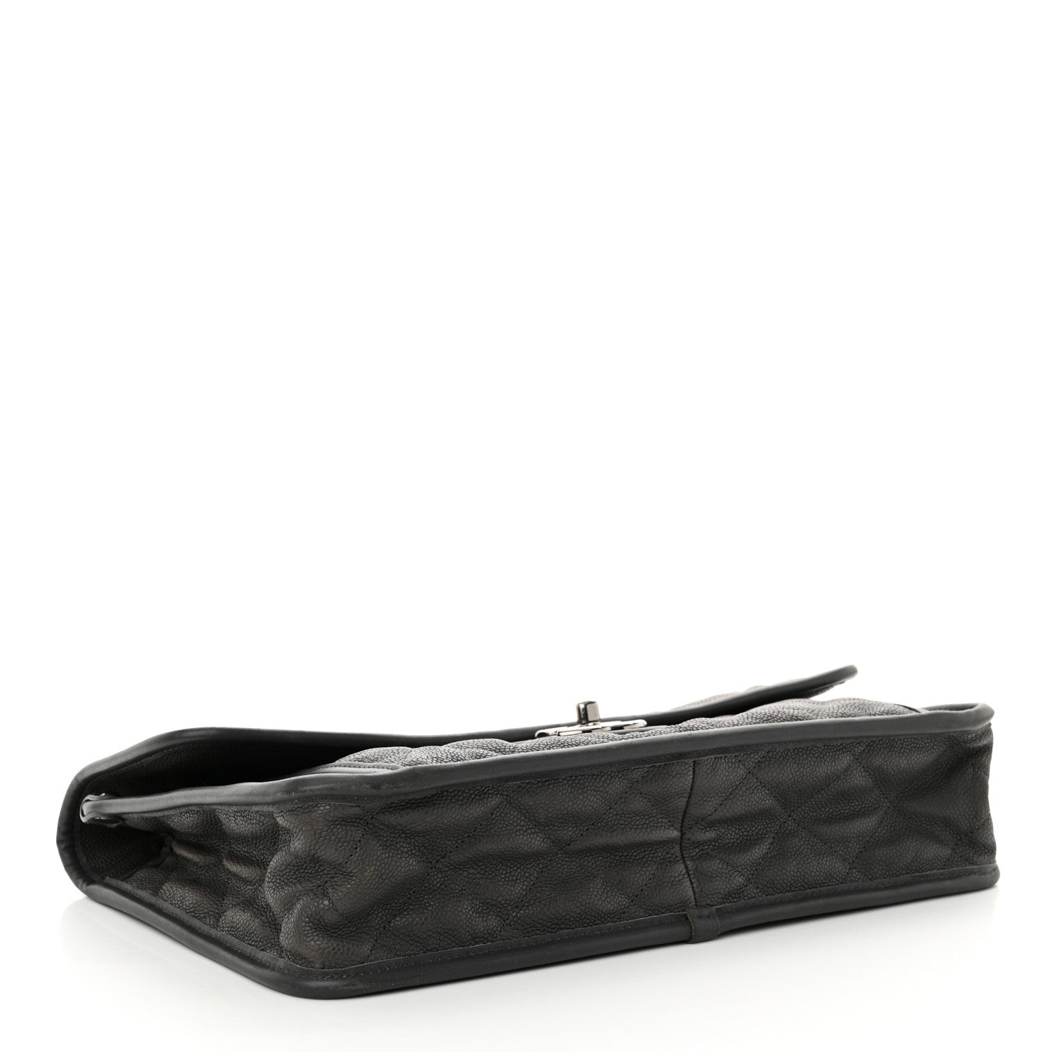 Chanel Caviar Quilted Large French Riviera Flap Dark Grey 4 of 12
