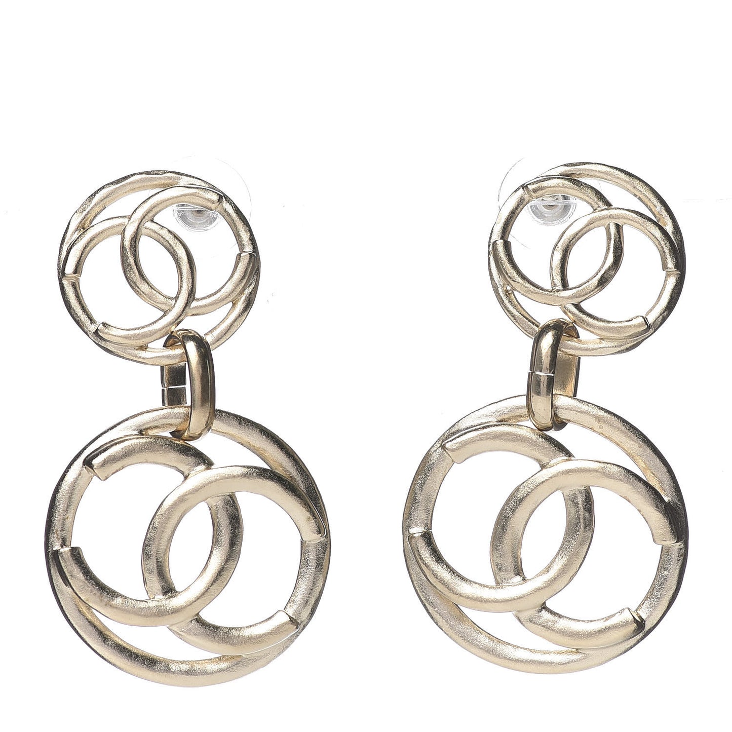 CC Drop Earrings Gold