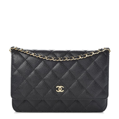Chanel Caviar Quilted Wallet On Chain WOC Black 1 of 11