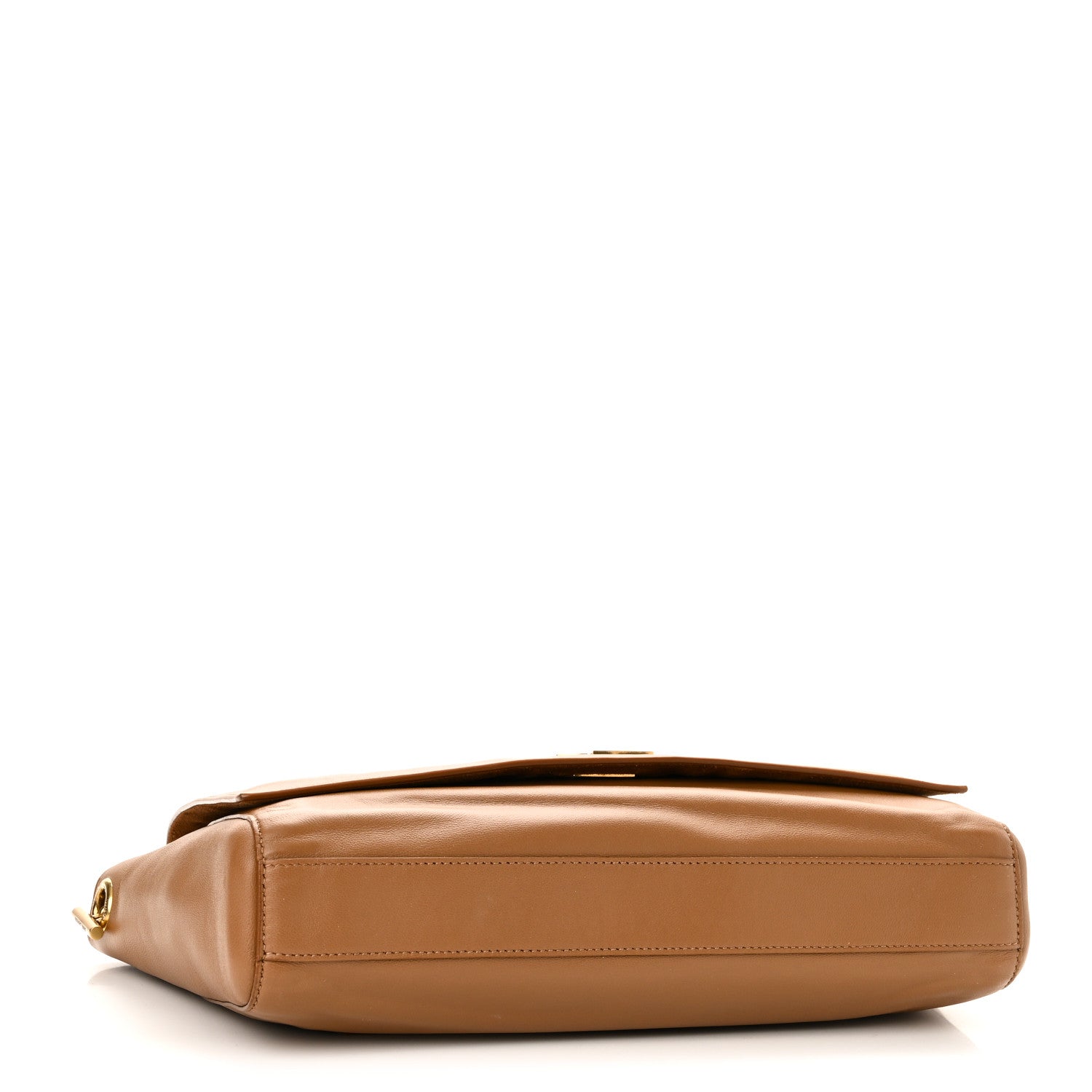 Saint Laurent Smooth Calfskin Suede Medium Reversible Monogram Kate Satchel Light Ochre 6 of 14