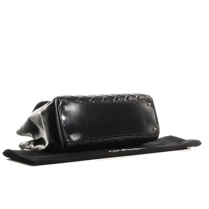 Chanel Glazed Calfskin Large CC Delivery Tote Black 4 of 8
