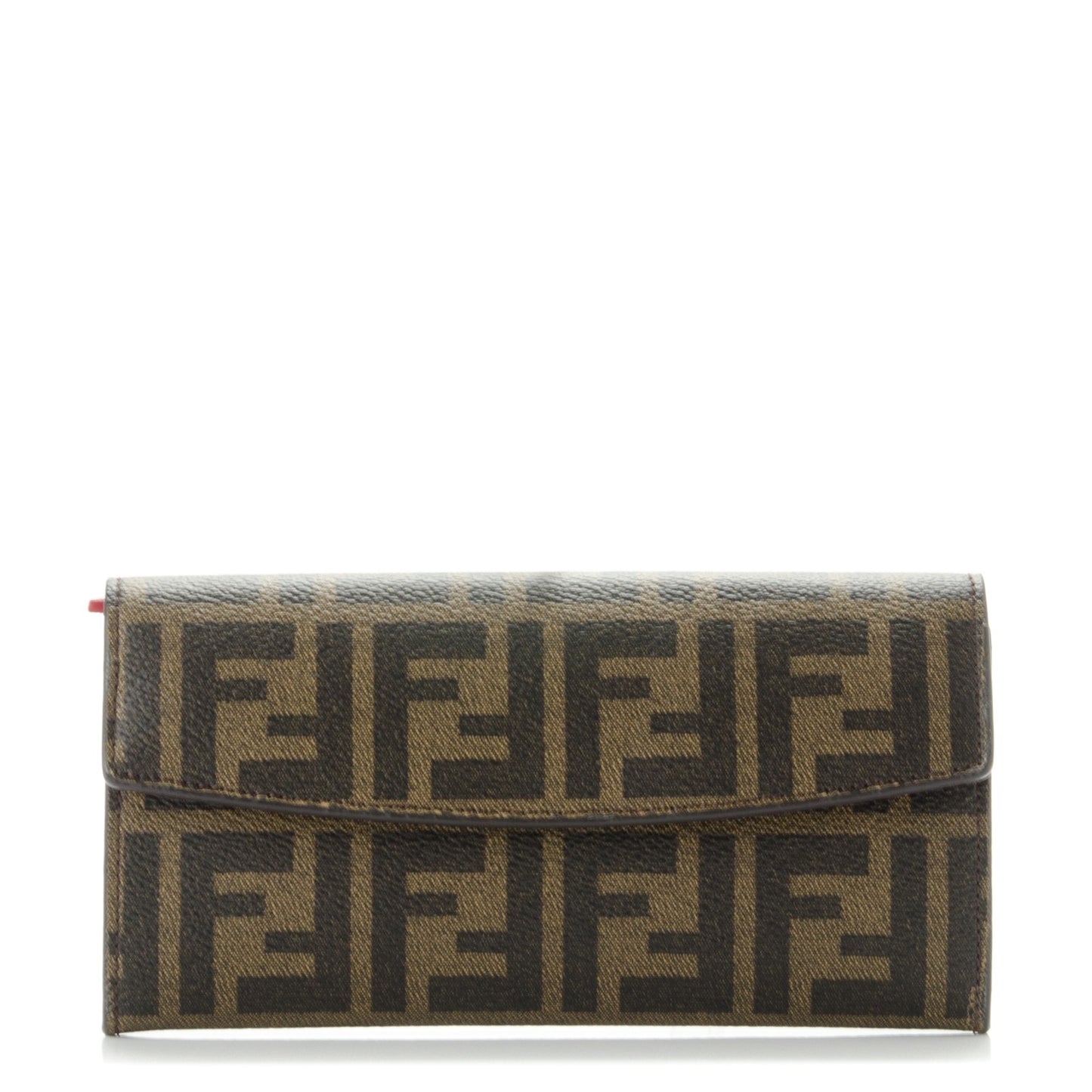 Zucca Spalmati Vitello Elite Simply Continental Wallet Tobacco Mattone
