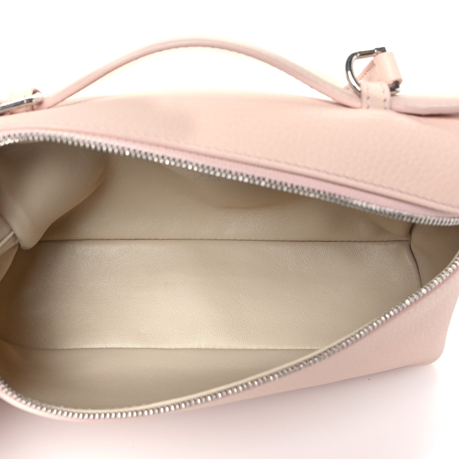 Loro Piana Grained Calfskin L19 Extra Pocket Pouch Candoglia Marble 5 of 8
