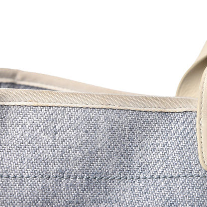 Chanel Canvas Extra Large Deauville Tote Light Blue 14 of 18