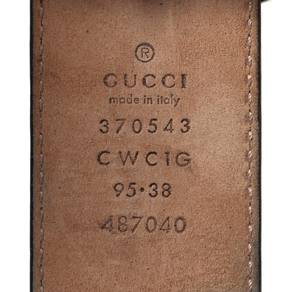 Gucci Guccissima Interlocking G 37mm Belt 95 38 Black 5 of 5