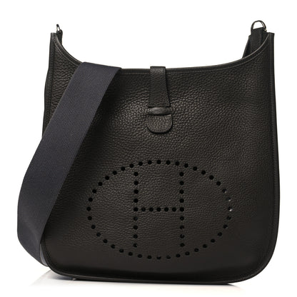 Hermes Taurillon Clemence Evelyne II PM Graphite 1 of 10