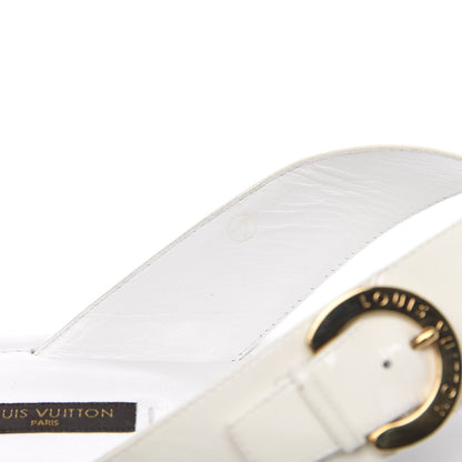 Louis Vuitton Calfskin Kiwi Sandals 40 White 9 of 9