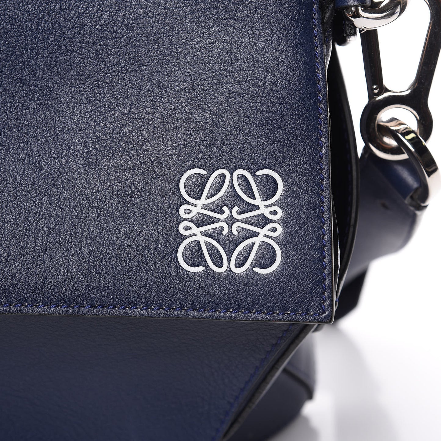 Calfskin XL Puzzle Bag Deep Blue