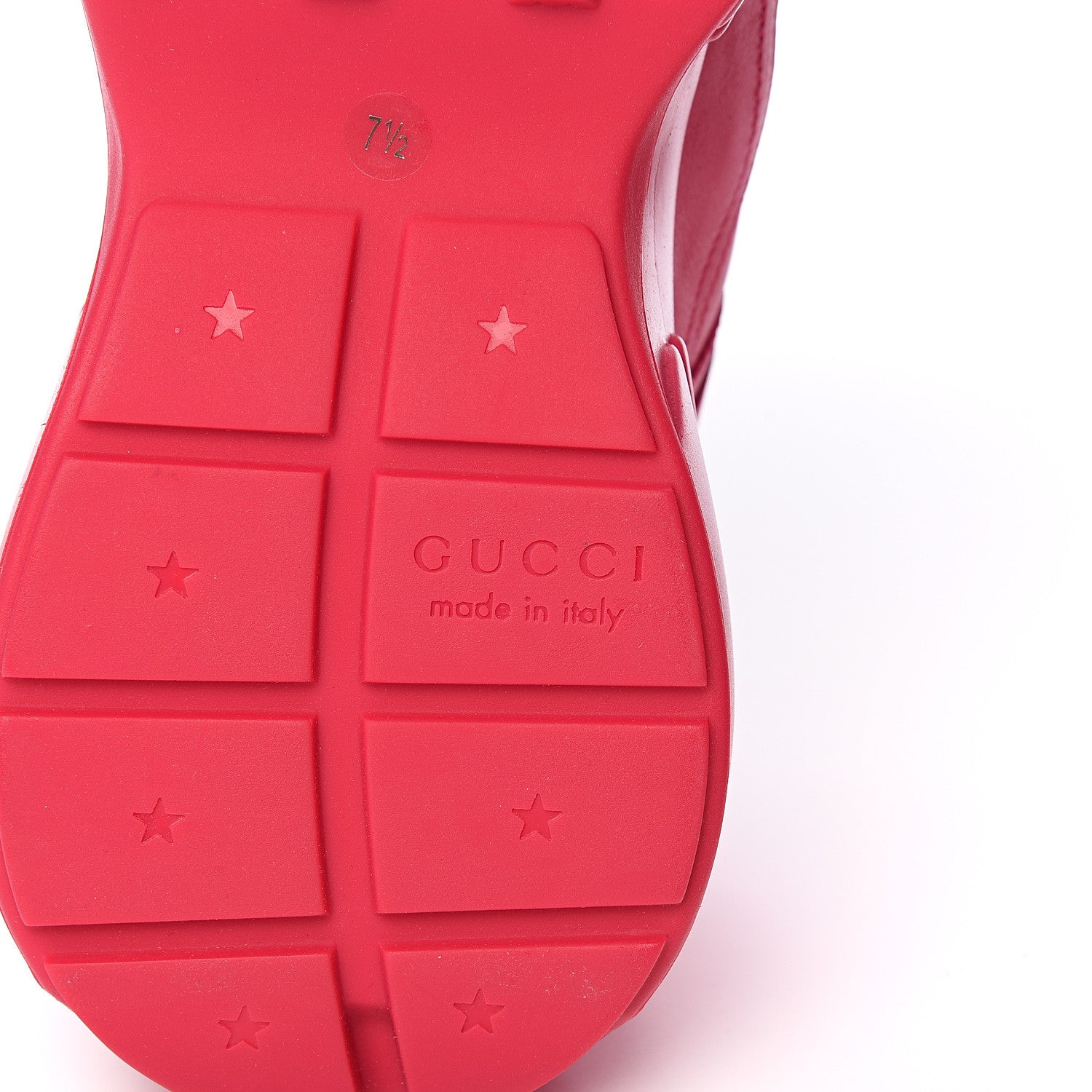 Gucci Calfskin Logo Mens Rhyton Sneakers 7.5 Box Pink 7 of 10