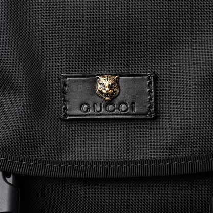 Gucci Techno Canvas Web Double Buckle Backpack Black 10 of 11