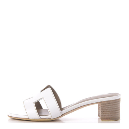Hermes Calfskin Oasis Sandals 35 White 1 of 10
