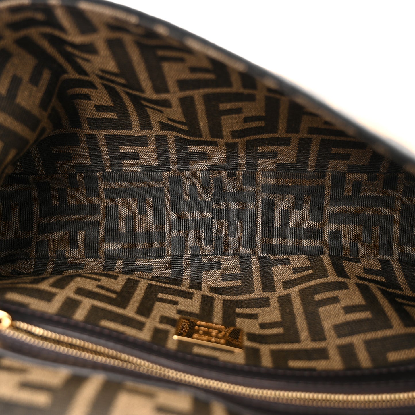 Fabric Jacquard FF 1974 Medium Baguette Tobacco Moro Black