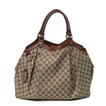 Gucci Monogram Large Sukey Tote Brown 1 of 13