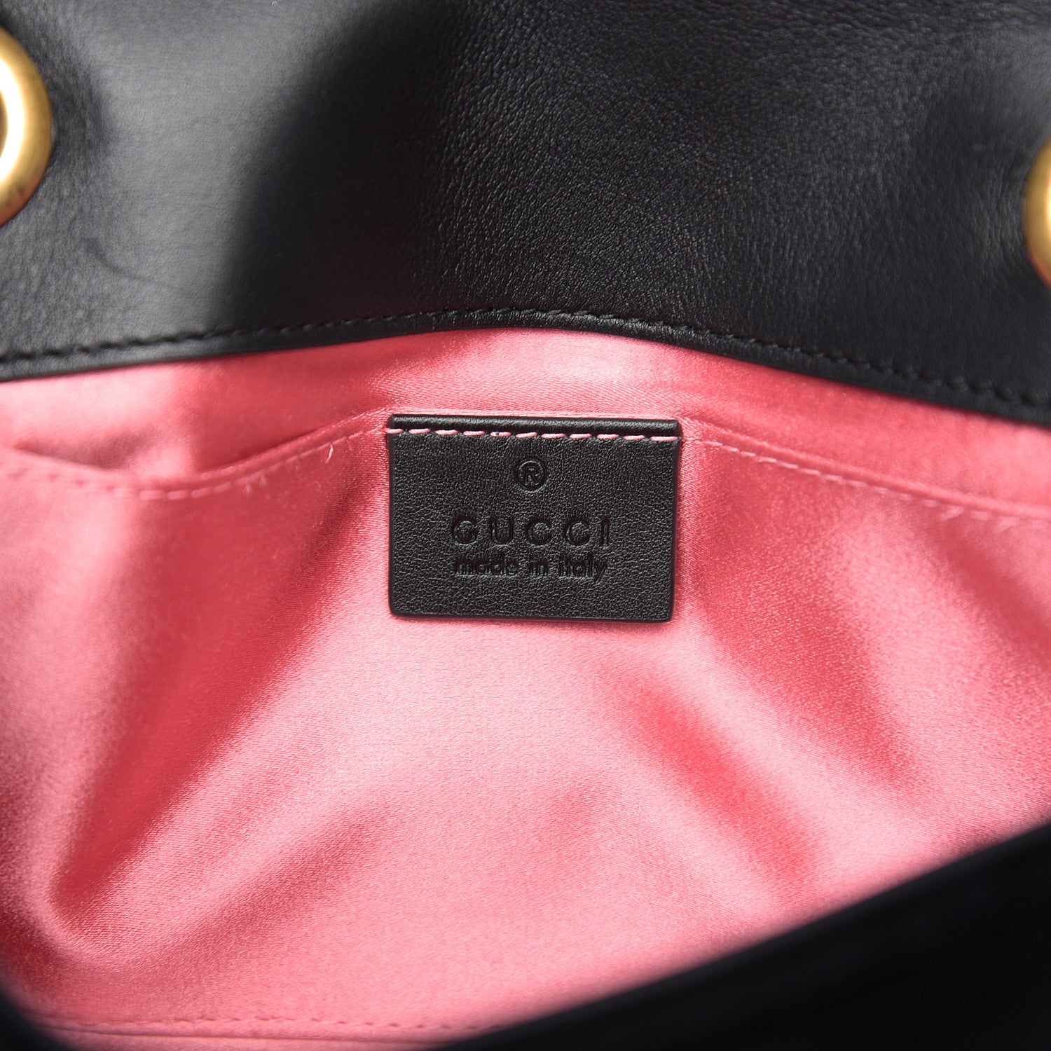 Gucci Velvet Matelasse Mini GG Marmont Shoulder Bag Black 5 of 10