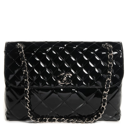 Chanel Vinyl Quilted In the Business Flap Bag Black 1 of 9
