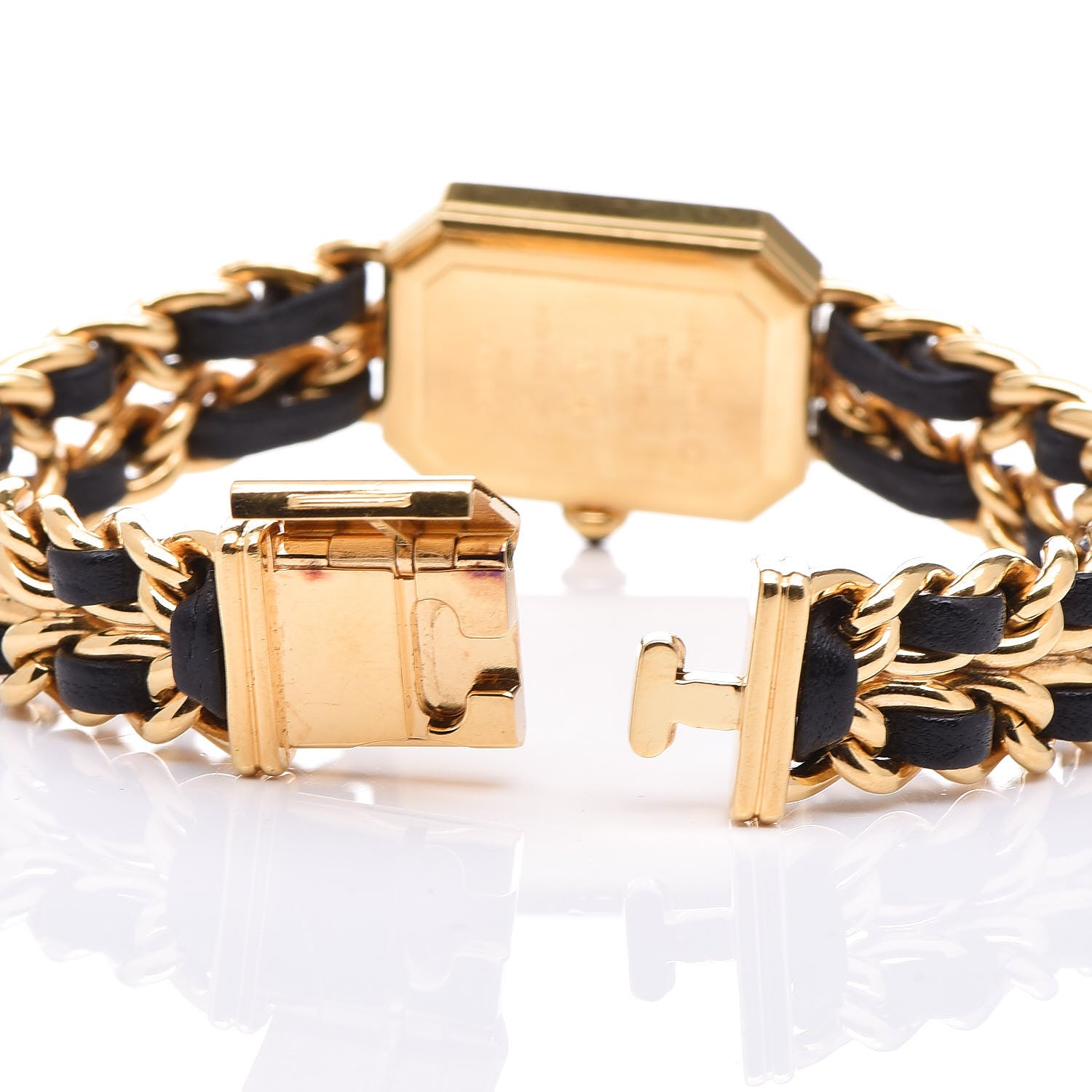 Chanel Stainless Steel Lambskin 20mm Chain Premiere Quartz Watch Gold XL 6 of 6