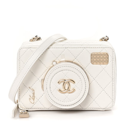 Chanel Lambskin Quilted Coco Click Bag White 1 of 12