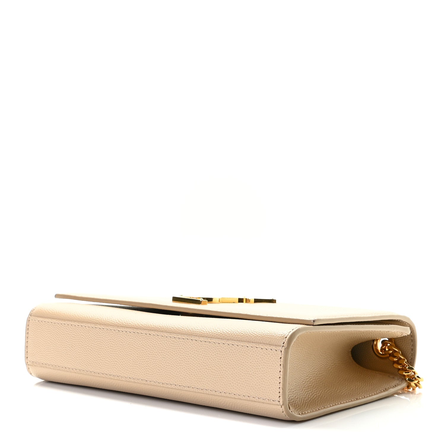 Saint Laurent Grain De Poudre Small Monogram Kate Satchel Nude Powder 5 of 7