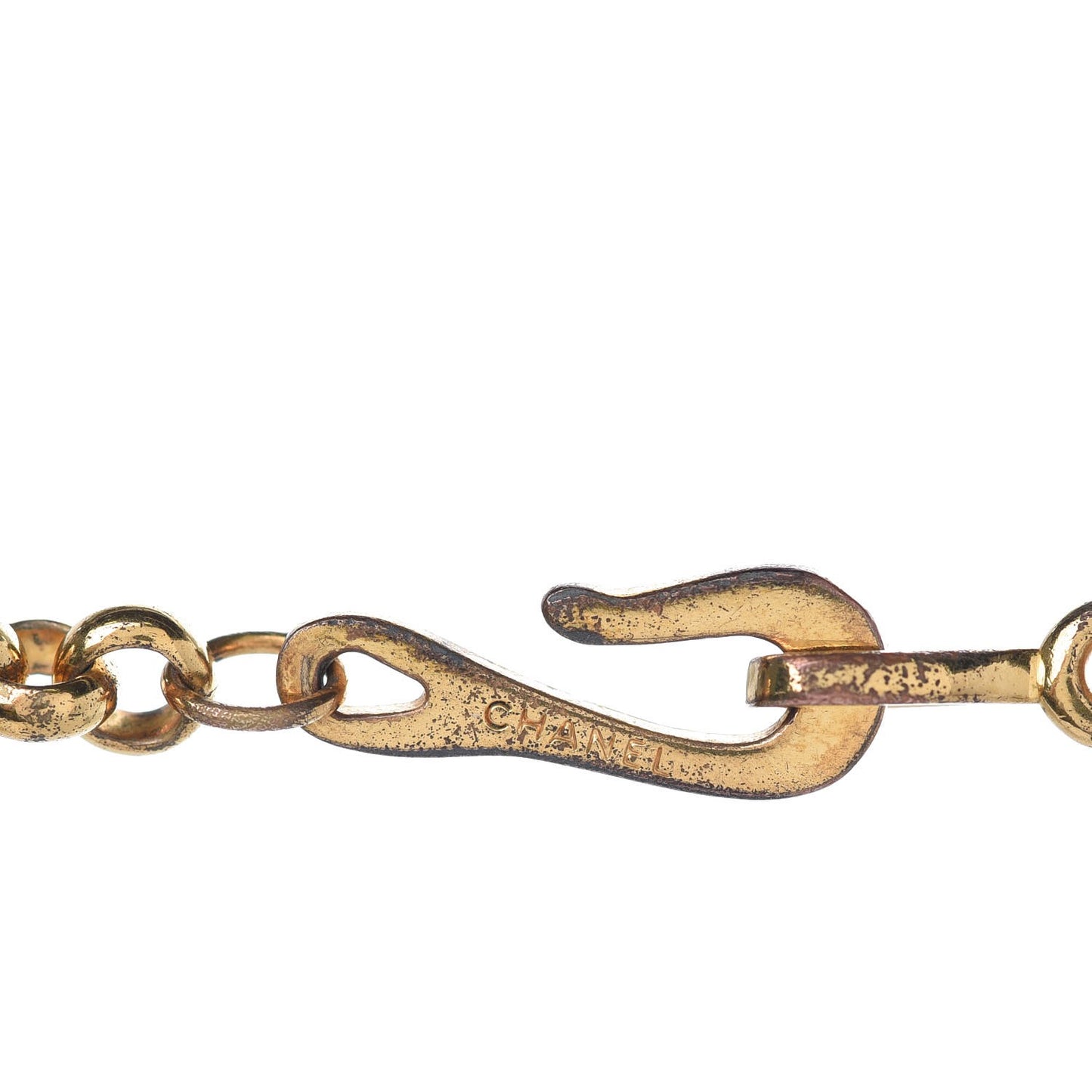 CC Chain Pendant Necklace Gold