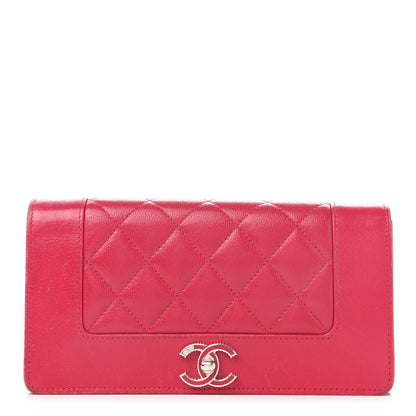Chanel Sheepskin Quilted Mademoiselle Vintage Flap Wallet Dark Pink 1 of 14