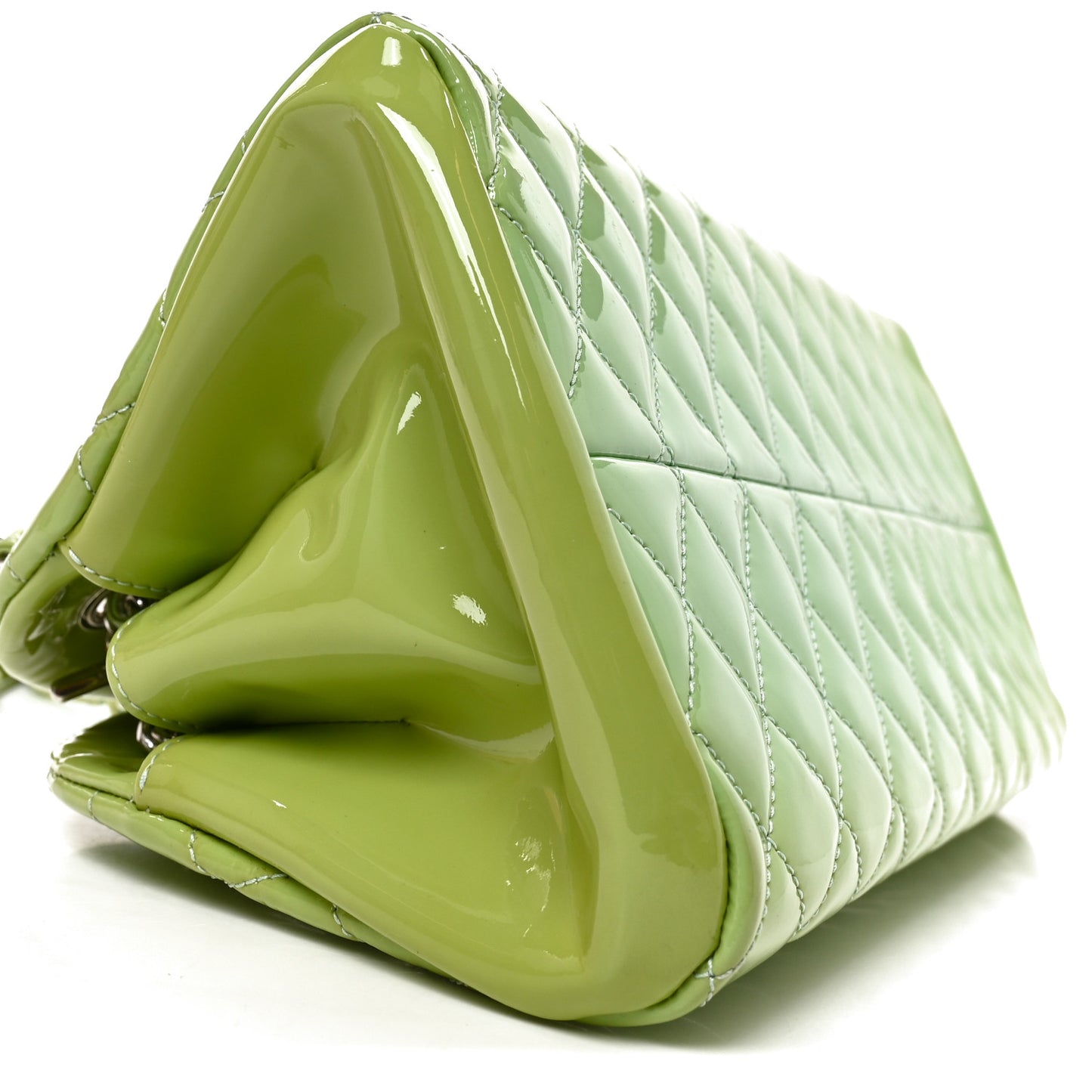 Patent Quilted Medium Just Mademoiselle Light Green