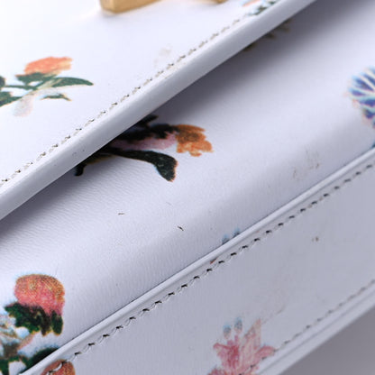 Saint Laurent Calfskin Prairie Flower Printed Small Classic Monogram Kate Satchel White 13 of 14