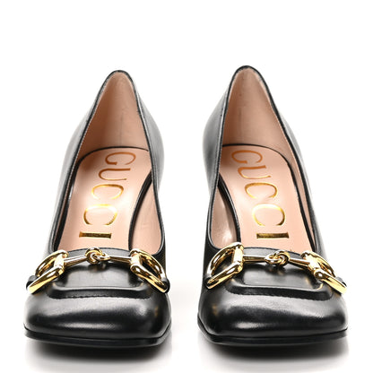 Gucci Malaga Kid Horsebit 75mm Pumps 37 Black 3 of 9