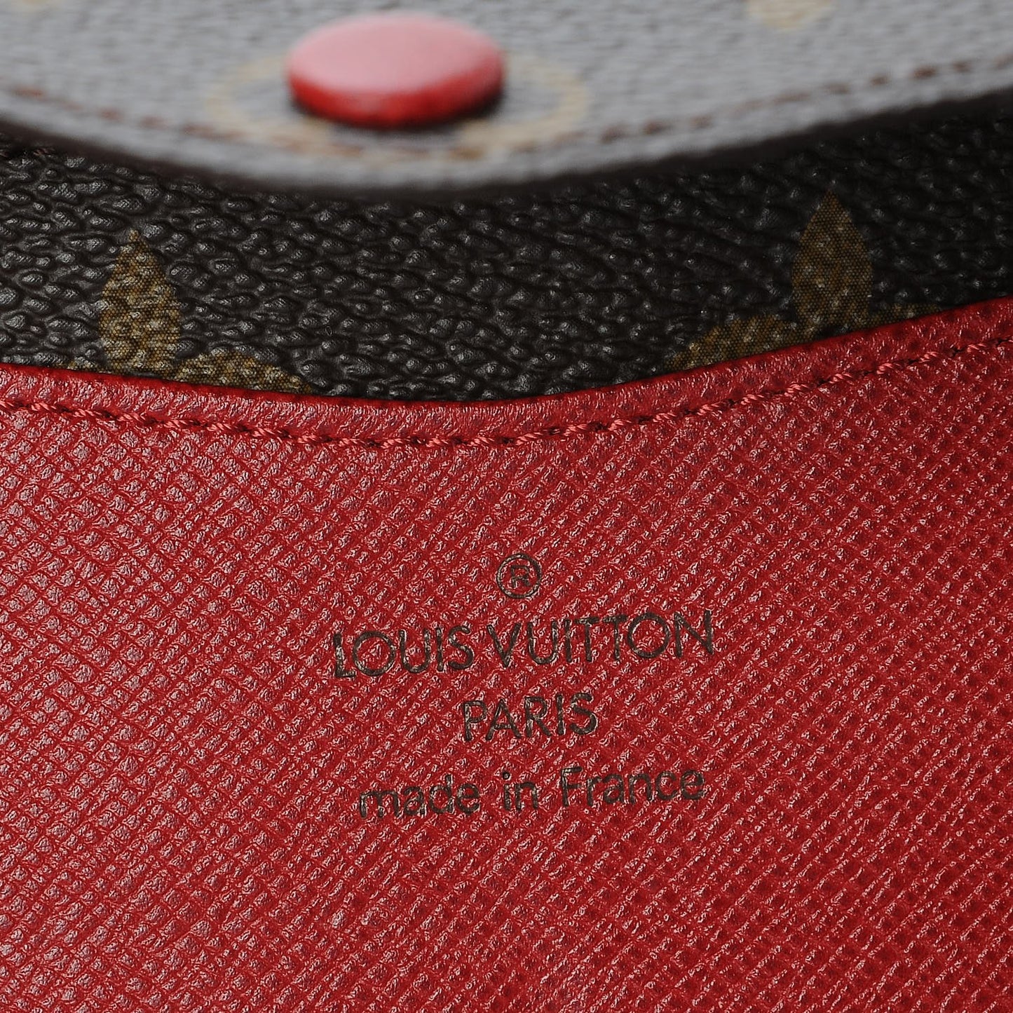 Monogram Josephine Wallet Red