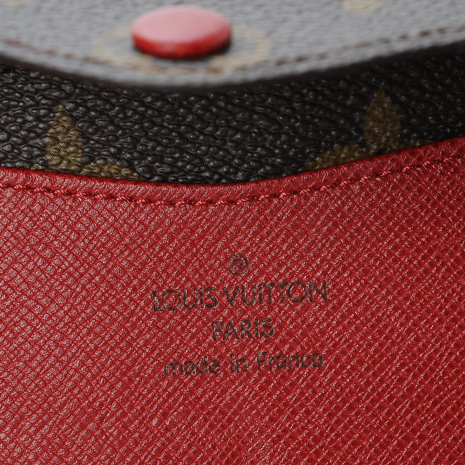 Louis Vuitton Monogram Josephine Wallet Red 6 of 9