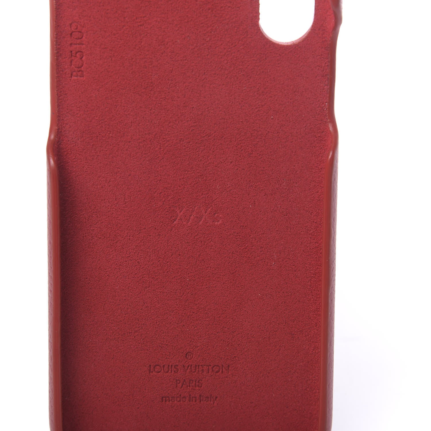 Louis Vuitton Calfskin Monogram iPhone X/XS Bumper Scarlet 7 of 8