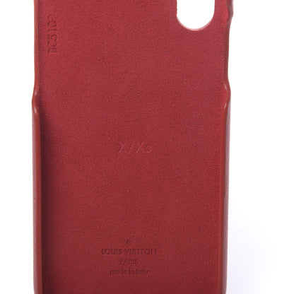 Louis Vuitton Calfskin Monogram iPhone X/XS Bumper Scarlet 7 of 8