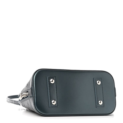 Louis Vuitton Calfskin Alma BB H27 Steel Blue 4 of 9